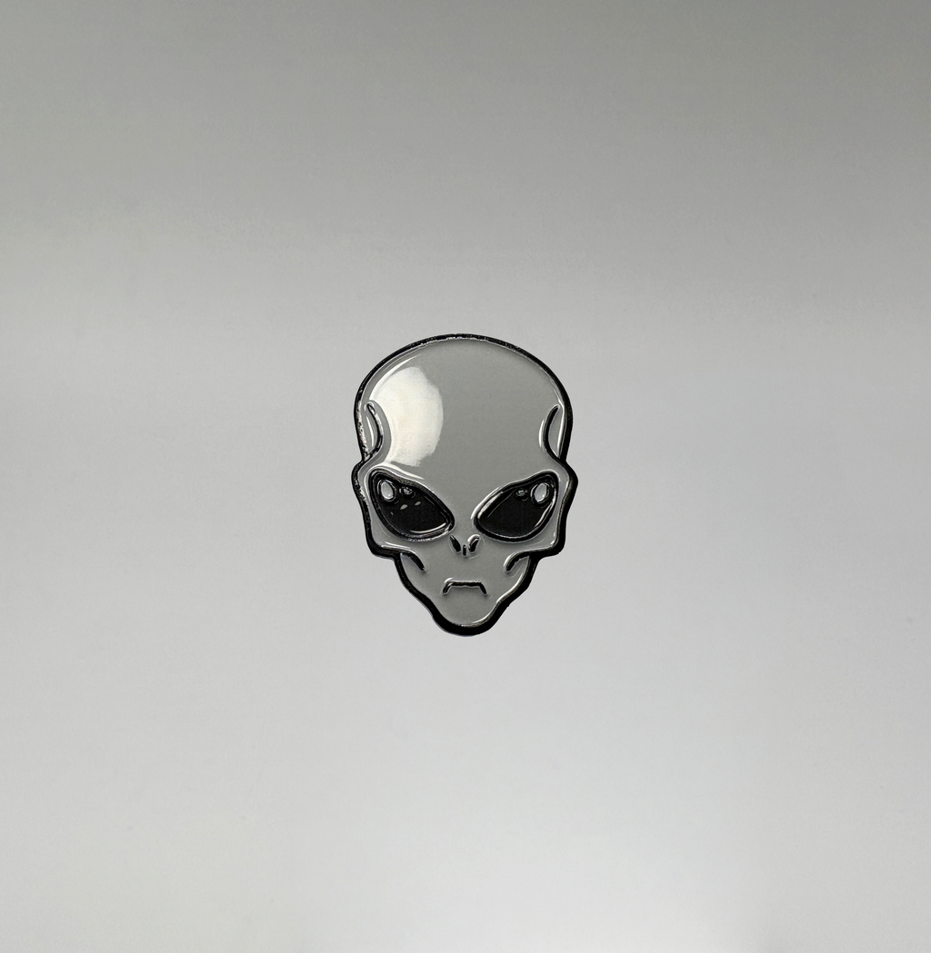 Grey Enamel Pin