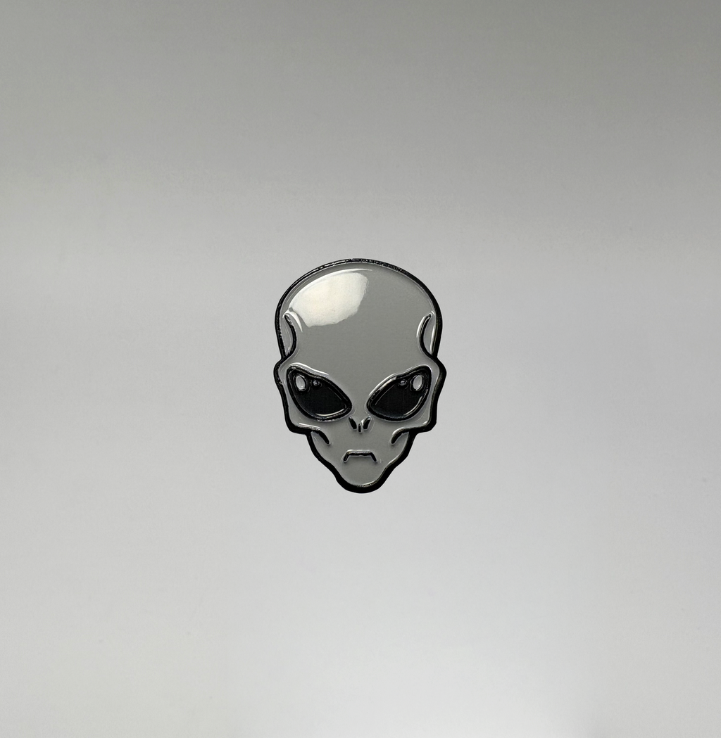 Grey Enamel Pin