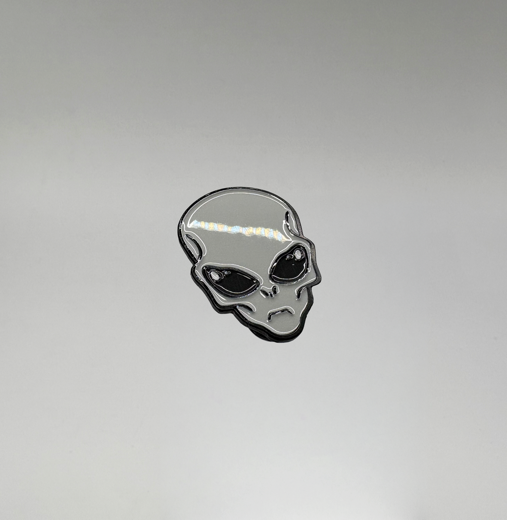 Grey Enamel Pin